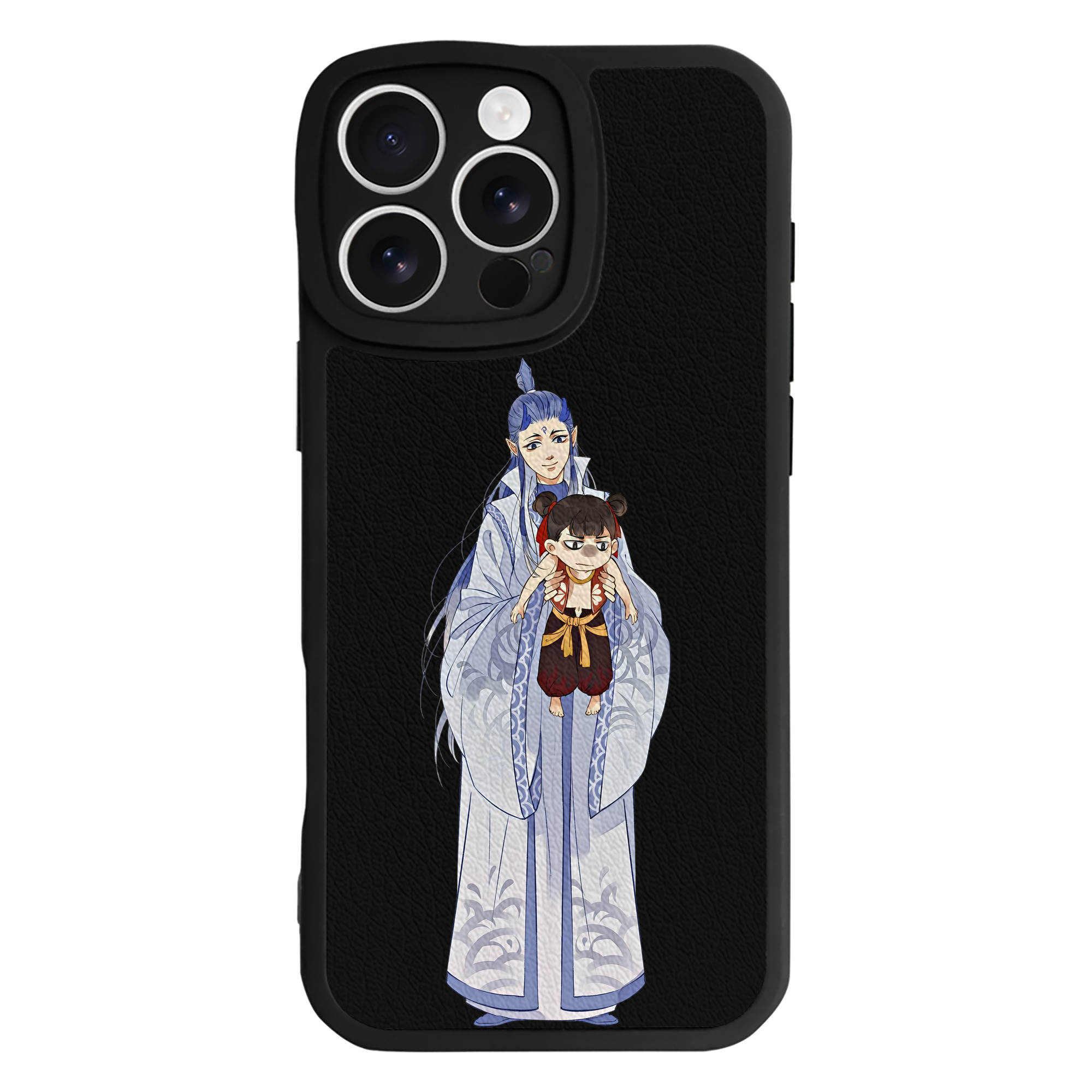 （画像用） Ne Zha 2 ナタ 魔童の大暴れ 【iPhone 16シリーズ対応】シリコンスマホケース（レザー調） 材質：シリコン